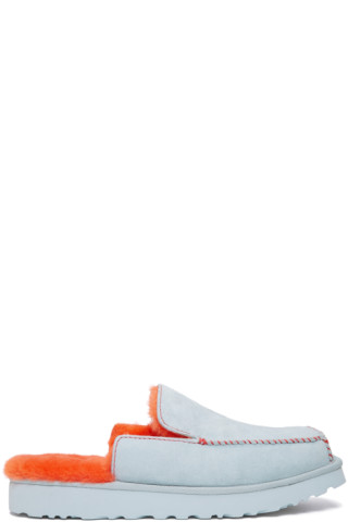 Eckhaus Latta: Grey & Orange UGG Edition Unisex Block Slide Loafers ...