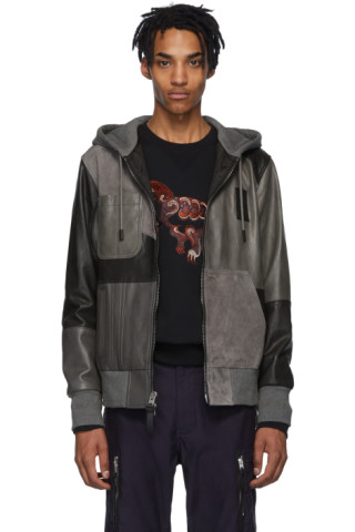 Coach 1941: Grey Recycled Suede Jacket | SSENSE