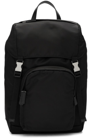 Prada: Black Technical Backpack | SSENSE