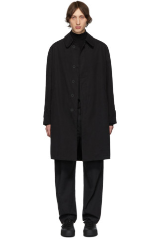 Schnayderman's: Black Oversized Coat | SSENSE