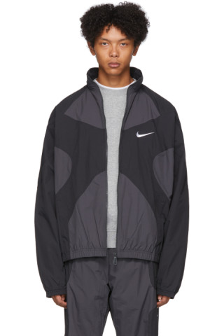 Nike: Black & Grey NSW Re-Issue Jacket | SSENSE