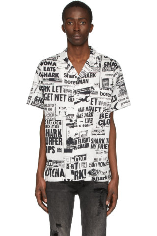 Double Rainbouu: White Bad News Shirt | SSENSE Canada