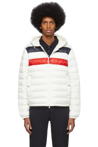 Moncler: White Down Kourou Jacket | SSENSE