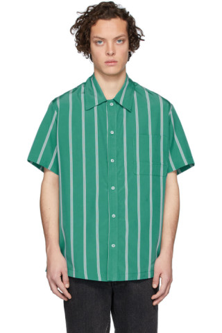 Green Grand Prix Short Sleeve Shirt by Goodfight on Sale