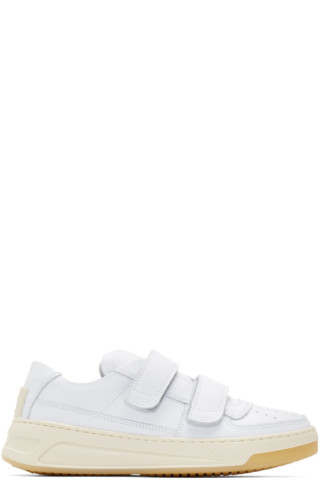 Acne Studios: White Steffey Sneakers | SSENSE