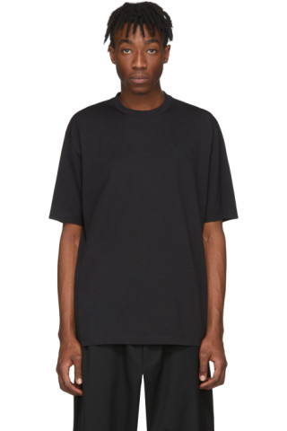 Y-3: Black Logo T-Shirt | SSENSE