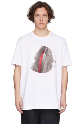 Moncler Genius: 6 Moncler 1017 ALYX 9SM White Graphic T-Shirt | SSENSE