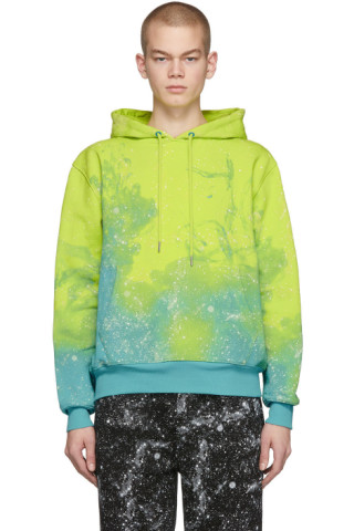 Clot: Yellow Stars Allover Hoodie | SSENSE