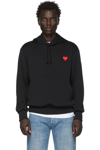 Comme des Garçons Play: Black Heart Patch Hoodie | SSENSE