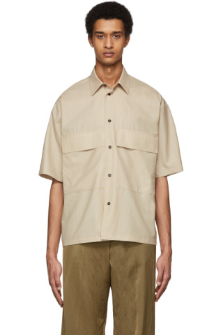 Jil Sander: Beige Ariel Shirt | SSENSE