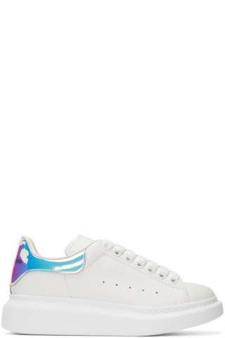 Alexander McQueen: SSENSE Exclusive Off-White Holographic Oversized ...