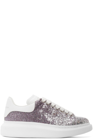 alexander mcqueen sneakers silver glitter