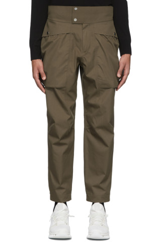 Z Zegna: Brown Gabardine Cargo Pants | SSENSE