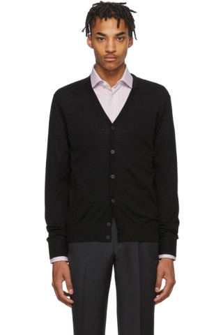 Z Zegna: Black Knit Cardigan | SSENSE UK