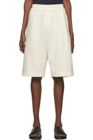 Jil Sander+: Off-White Terry Shorts | SSENSE