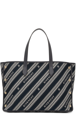 Givenchy Medium Bond Shopping Bag in Grey Blue