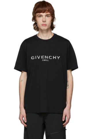 Givenchy: Black 'Paris' T-Shirt | SSENSE