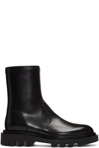 Givenchy: Black Combat Boots | SSENSE