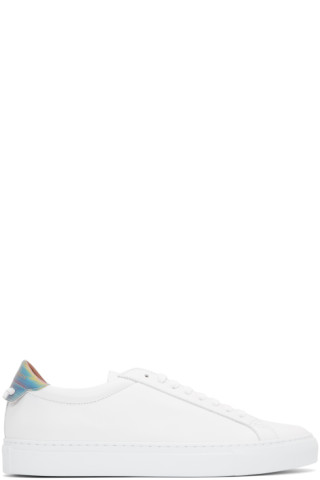 White Urban Street Hologram Sneakers by 