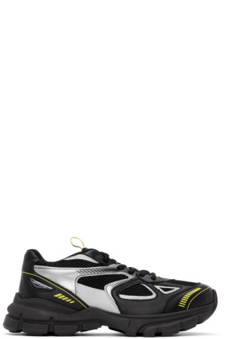 Axel Arigato: Black & Silver Marathon Sneakers | SSENSE