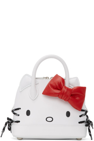 Balenciaga: White Hello Kitty Top Handle Bag | SSENSE