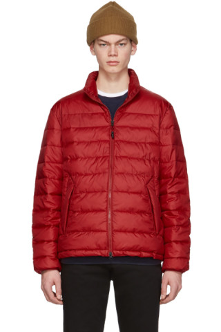 The Very Warm: Red Liteloft Puffer Jacket | SSENSE
