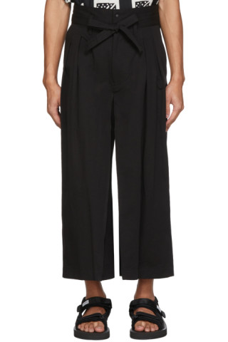 Sasquatchfabrix.: Black Hakama Trousers | SSENSE