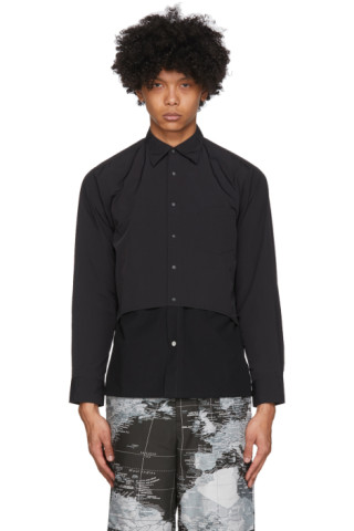 Sasquatchfabrix.: Black Ventilation Shirt | SSENSE