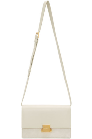 Saint Laurent: Off-White Medium Bellechasse Bag | SSENSE