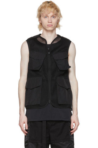 Snow Peak: Black Mesh Vest | SSENSE