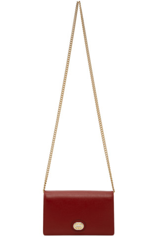 Gucci: Red Interlocking G Wallet Bag | SSENSE