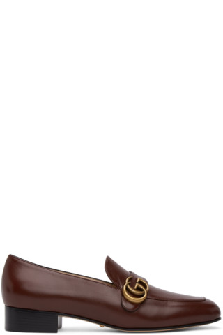 Gucci: Brown Marmont Loafers | SSENSE