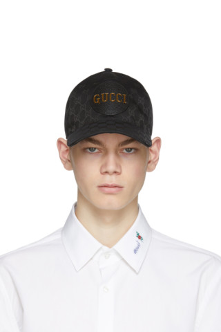 Gucci: Black GG Supreme Cap | SSENSE