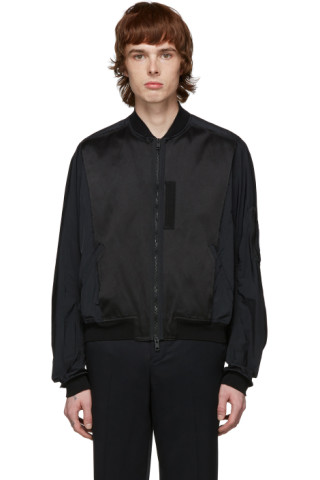 Haider Ackermann: Black Nylon Bomber Jacket | SSENSE