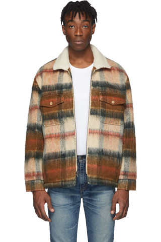 Levi's Made & Crafted: Brown Wool Sherpa Ranch Coat | SSENSE