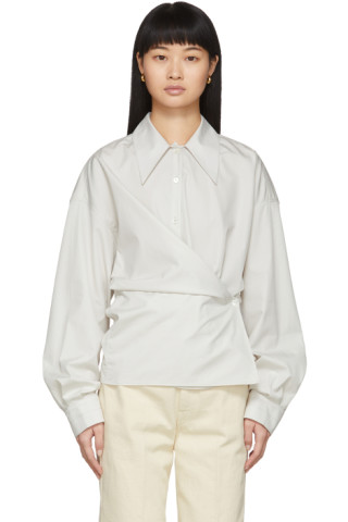 LEMAIRE: Off-White New Twisted Shirt | SSENSE