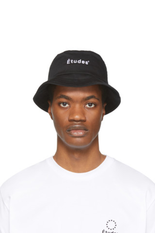 Études: Black Training Bucket Hat | SSENSE