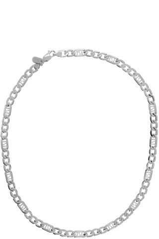 Fendi: Silver 'Forever Fendi' Chain Necklace | SSENSE