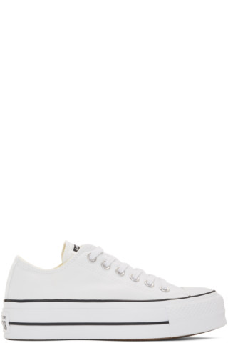 Converse: White Chuck Taylor All Star Lift Low Sneakers | SSENSE