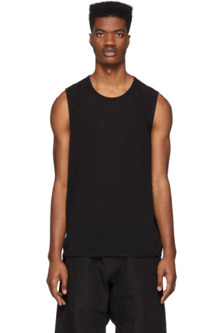 Jan-Jan Van Essche: Black Washi Jersey Tank Top | SSENSE