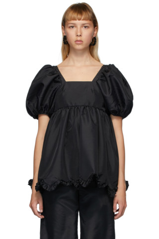 Cecilie Bahnsen: Black Vega Blouse | SSENSE