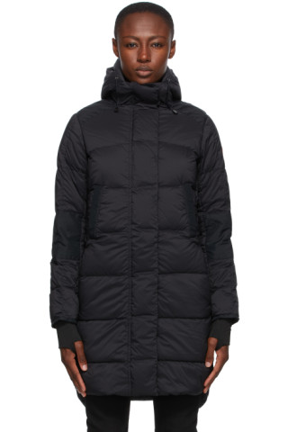 Canada Goose: Black Down Alliston Coat | SSENSE