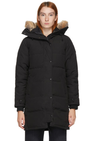 Canada Goose: Black Down 'Black Label' Shelburne Parka | SSENSE