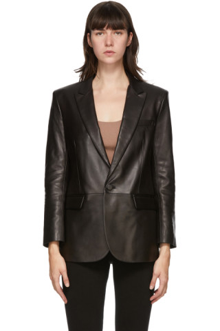 Mackage: Black Leather Tracy Jacket | SSENSE