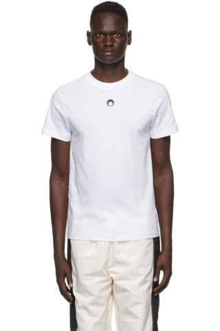 Marine Serre: White Moon T-Shirt | SSENSE