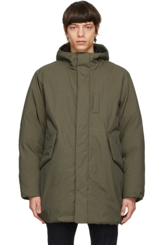 rag & bone: Khaki M42 Puffer Jacket | SSENSE Canada