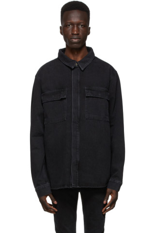 Ksubi: Black Snakebite Shirt | SSENSE