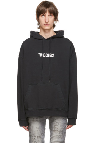 Ksubi: Black 'Time Crisis' Hoodie | SSENSE