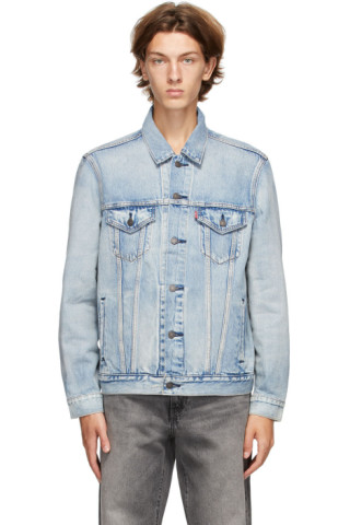 Levi's: Blue Denim Virgil Trucker Jacket | SSENSE