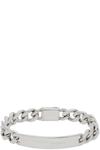 Maison Margiela: Silver Palladio Bracelet | SSENSE Canada